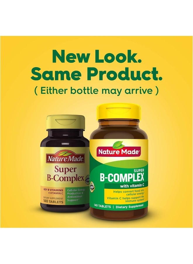 Nature Made - Super B Complex + Vitamin C Tablets 140 Count - Image 1