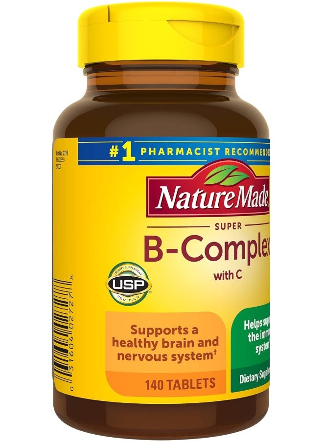 Nature Made - Super B Complex + Vitamin C Tablets 140 Count - Image 1