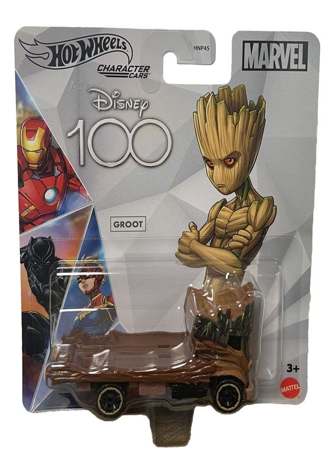 Hot Wheels Disney 100 Groot Character Car, 1:64 Scale Marvel Collectible Toy Car - Image 1