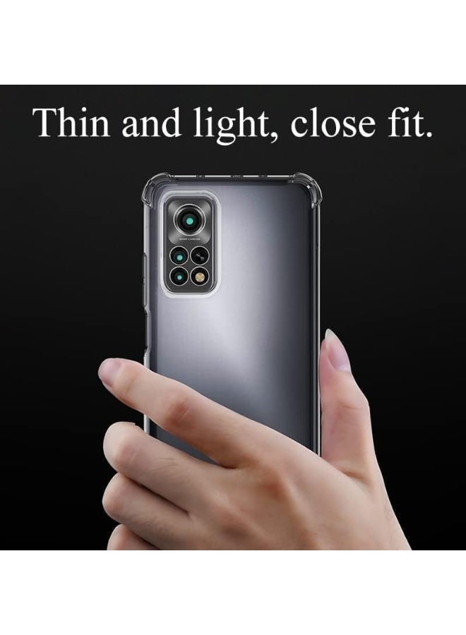 (Redmi Note 12 Pro 4G) Clear Case Soft TPU + Silicone Bumper Reinforced Corner Full Camera Protection Case Cover for Xiaomi Redmi Note 12 Pro 4G - Image 4
