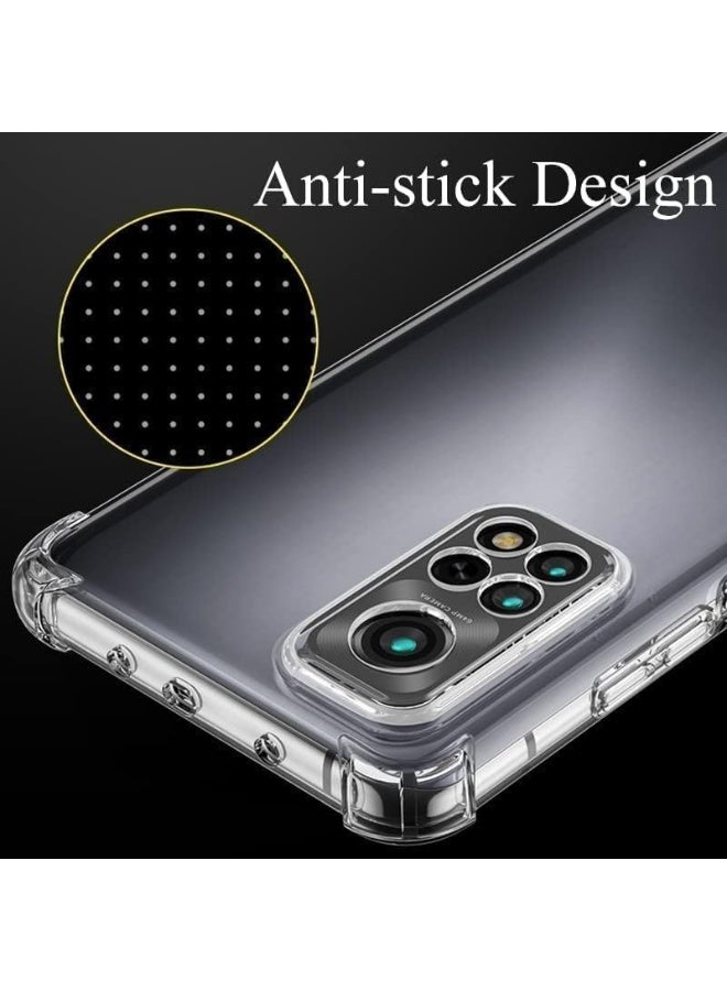 (Redmi Note 12 Pro 4G) Clear Case Soft TPU + Silicone Bumper Reinforced Corner Full Camera Protection Case Cover for Xiaomi Redmi Note 12 Pro 4G - Image 3