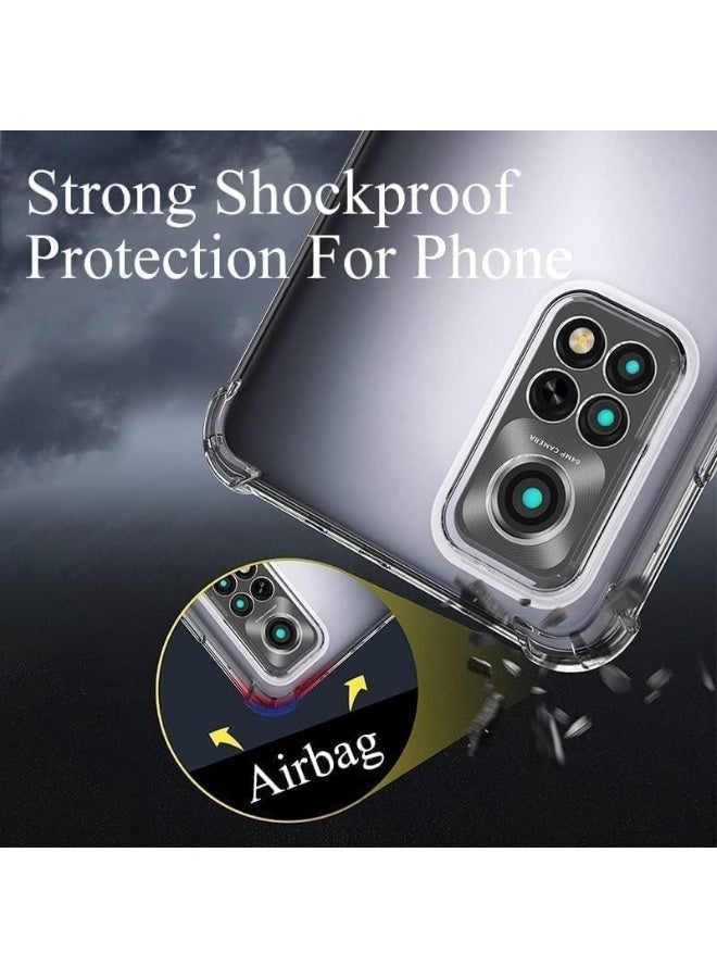 (Redmi Note 12 Pro 4G) Clear Case Soft TPU + Silicone Bumper Reinforced Corner Full Camera Protection Case Cover for Xiaomi Redmi Note 12 Pro 4G - Image 5