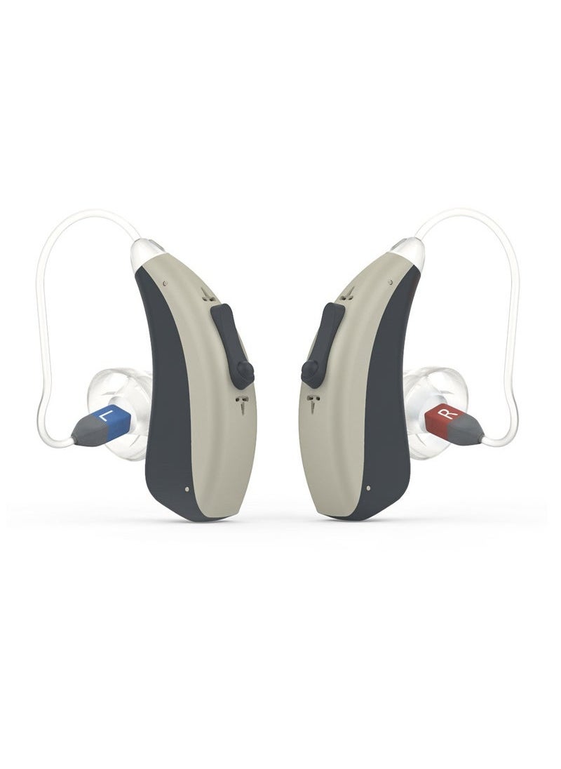 Generic - High Quality Hearing Aids for Seniors, Rechargeable Hearing Aids with Charging Case, Invisible Hearing Amplifier and Noise Canceling Device (Black) - Image 1