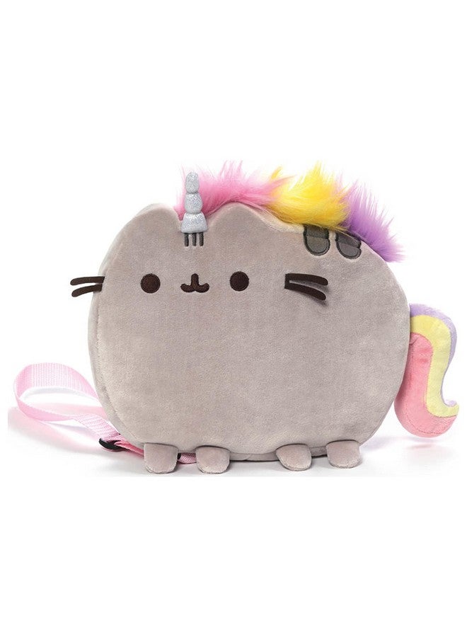 GUND Pusheen Pusheenicorn Plush Stuffed Animal Unicorn Cat Backpack, 13" - Image 1