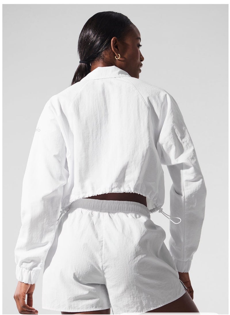 alo - alo half-zip Jacket Short stand-up collar Sports casual yoga jacket - Image 1