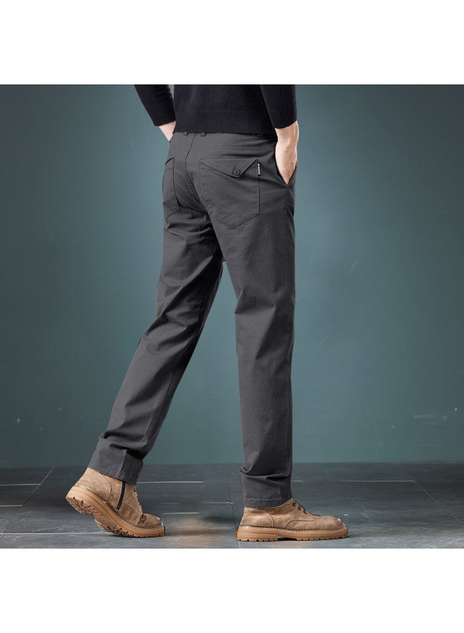 Fapai Autumn/winter Style Pants Workwear Quality Light Luxury Commuting Daily Straight Leg Trousers Men's Casual Pants - Image 2