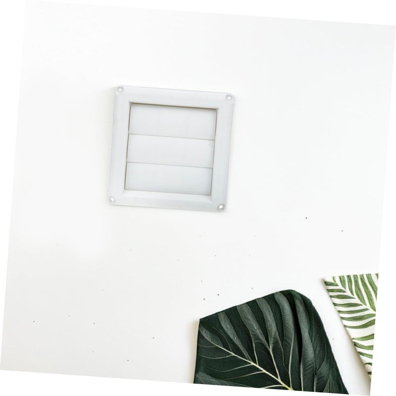 White Air Vent Cover Louvered Grille Weatherproof Design for AC Exhaust - Image 5