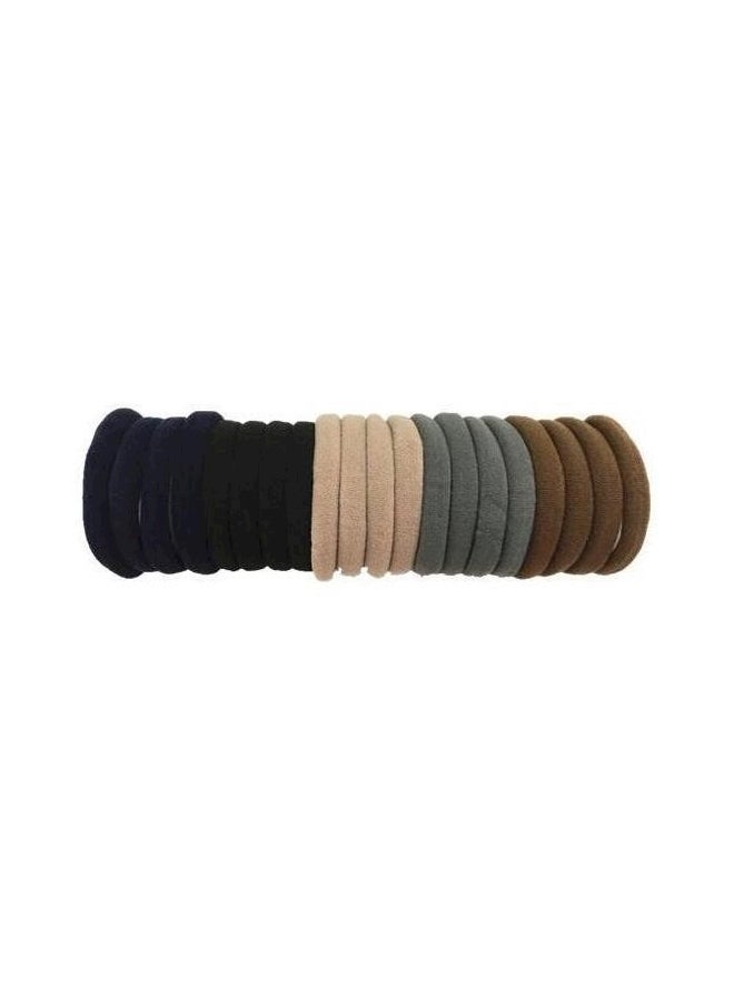 20-Piece Elastic Rubber Band Brown/Beige/Black 5cm