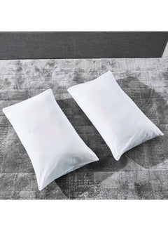 Home Box Ballina 2-Piece Solid Cotton Pillow Cover Set 75 x 50 cm  - Image 1