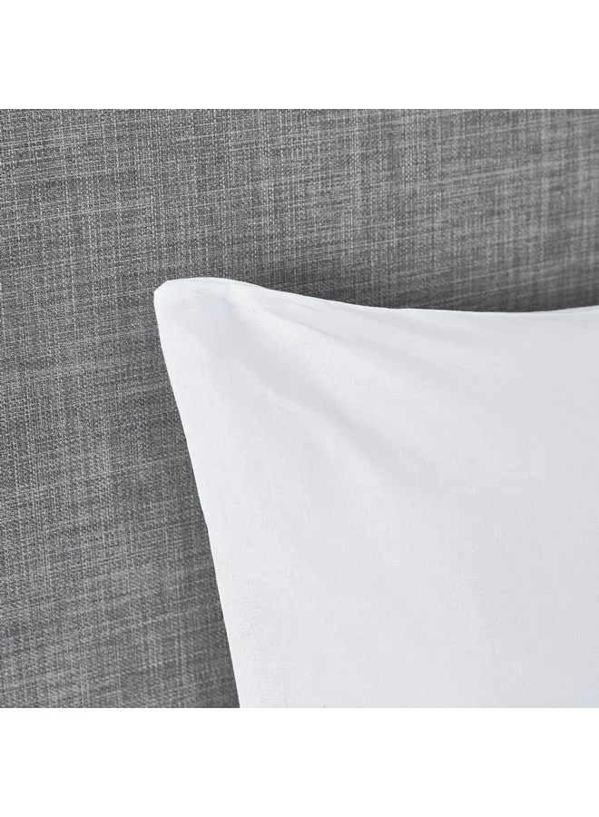 Home Box Ballina 2-Piece Solid Cotton Pillow Cover Set 75 x 50 cm