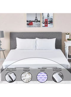 Home Box Ballina 2-Piece Solid Cotton Pillow Cover Set 75 x 50 cm  - Image 5