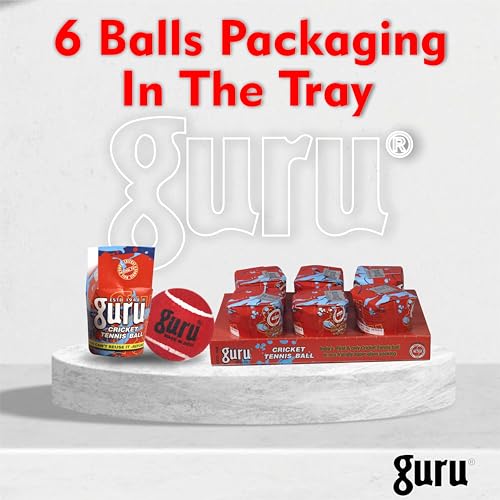 GURU Rubber Tennis Cricket Ball, Heavy Weight Cricket Tennis Ball, Cricket Ball (Maroon, Pack of 6) - Image 4