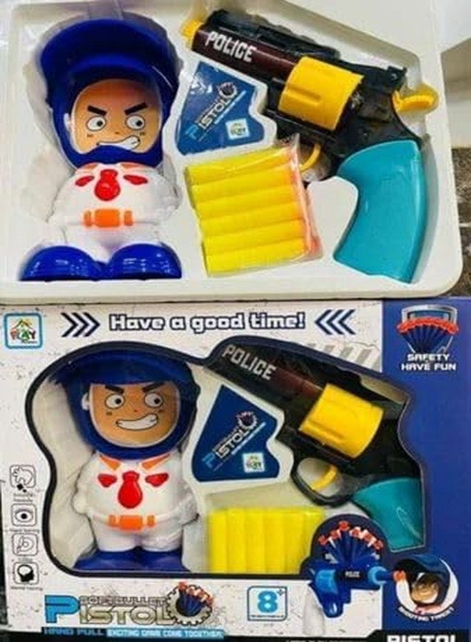 BANNI Soft Foam Bullet Pistol with 1 Target and 6 Foam Darts | Safe Kids Toy Blaster for Ages 6+ | Indoor Outdoor Shooting Game | Pretend Play Gift - Image 5
