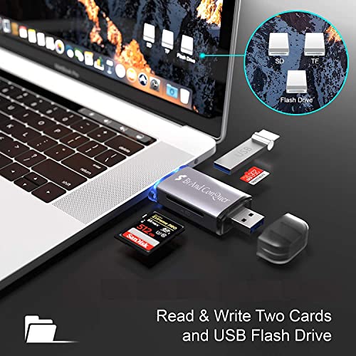 Brand Conquer Metal Body 6 in 1 with OTG, SD Card Reader, USB Type C, USB 3.0 and Micro USB, for Memory Card Compatible with TF, SD,Micro SD,SDHC, SDXC, MMC,RS-MMC, Micro SDXC (6 in 1 Card Reader) - Image 5