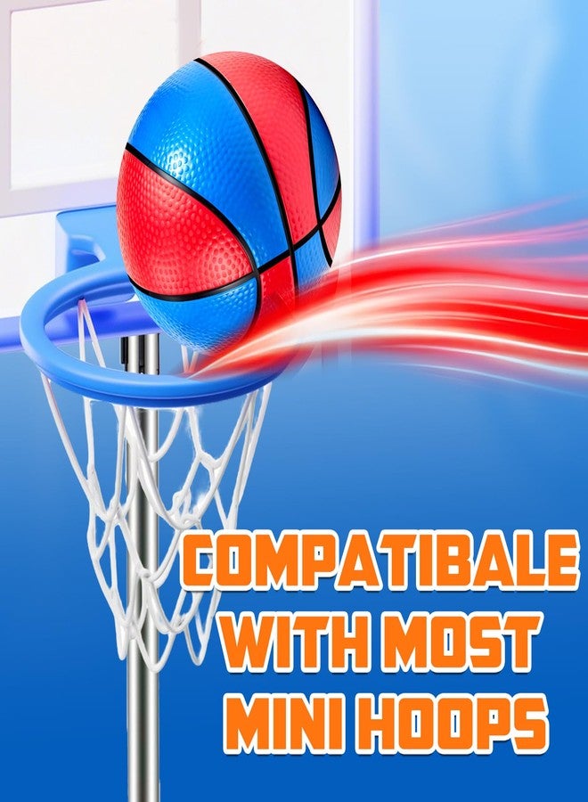 Hymaz 6 Pack Mini Basketballs 7 Inch Size 3 with Pump, Kids Small Basketball Set for Basketball Hoop Party Arcade Games, Water Pool Basketball Sports Toys Gifts for Kids Toddlers Indoor Outdoor Play - Image 3