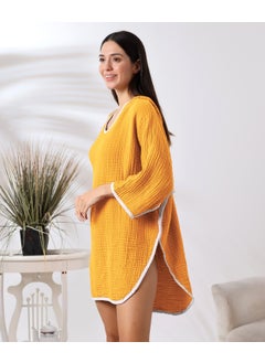 Destiny Hometex 4 Layer Muslin Hooded Adult Women's Poncho  - Image 1