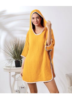 Destiny Hometex 4 Layer Muslin Hooded Adult Women's Poncho  - Image 4