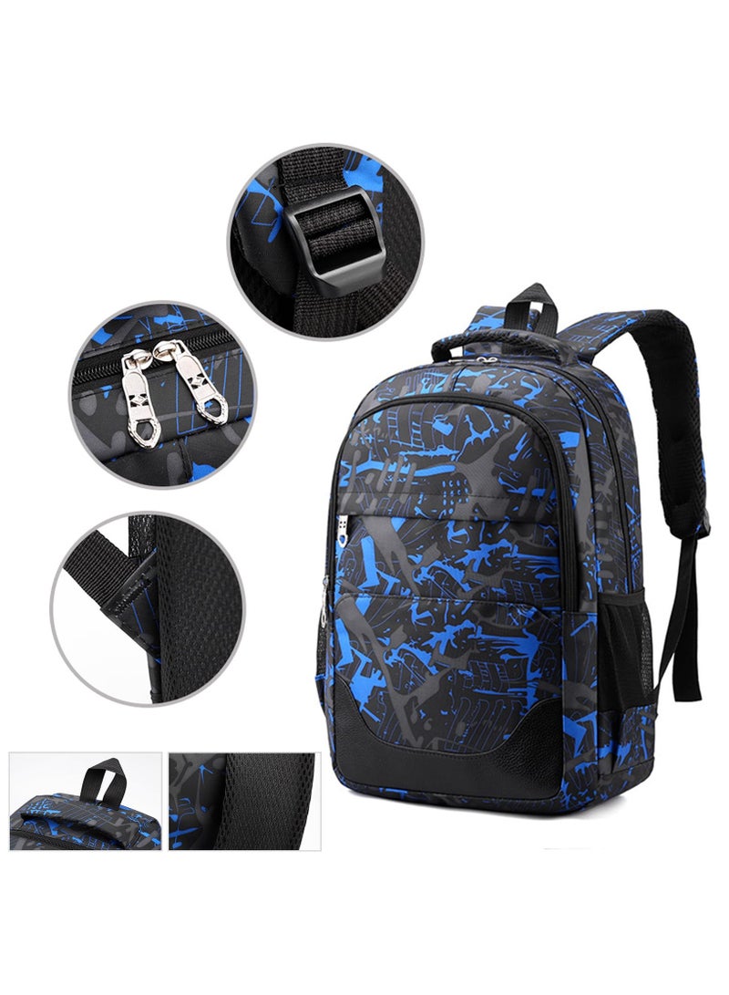 VUCATIN 3-Piece Backpack Kids School Backpack Teenagers School Bag Large Capacity Backpack Waterproof Backpack 3-in-1 School Bag Shoulder Bag and Pencil Case - Image 5