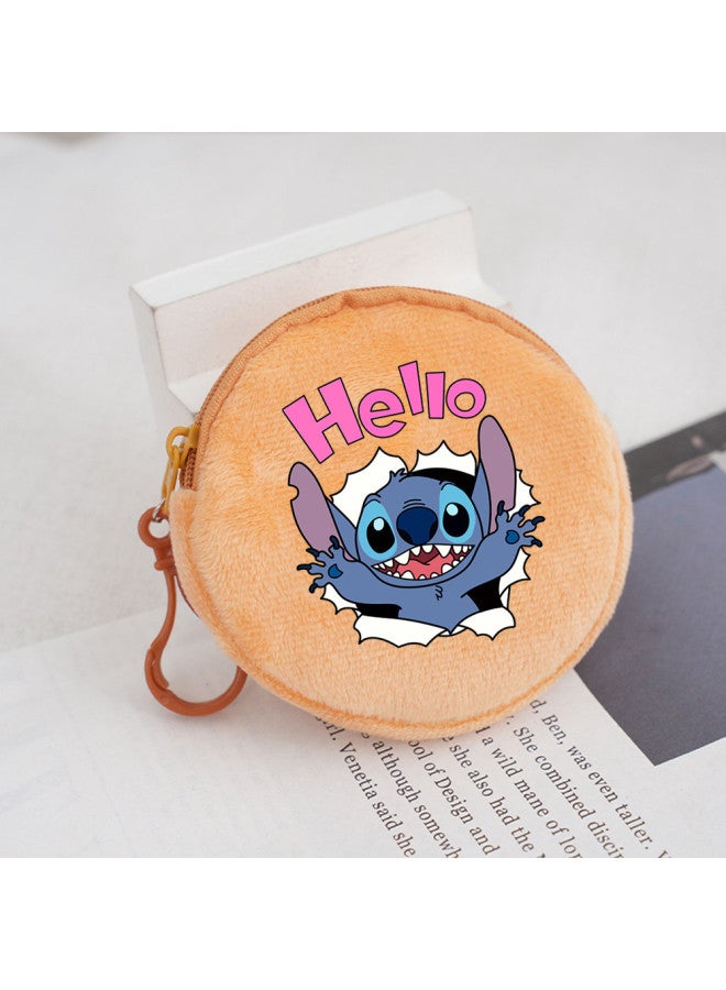 Stetzai Small Change Bag Students Daily Go Out Convenient Dopamine Japanese Cute Girl's Heart Coin Wallet-Color:Yellow ~ 4-Dimensions:8.5cm - Image 4
