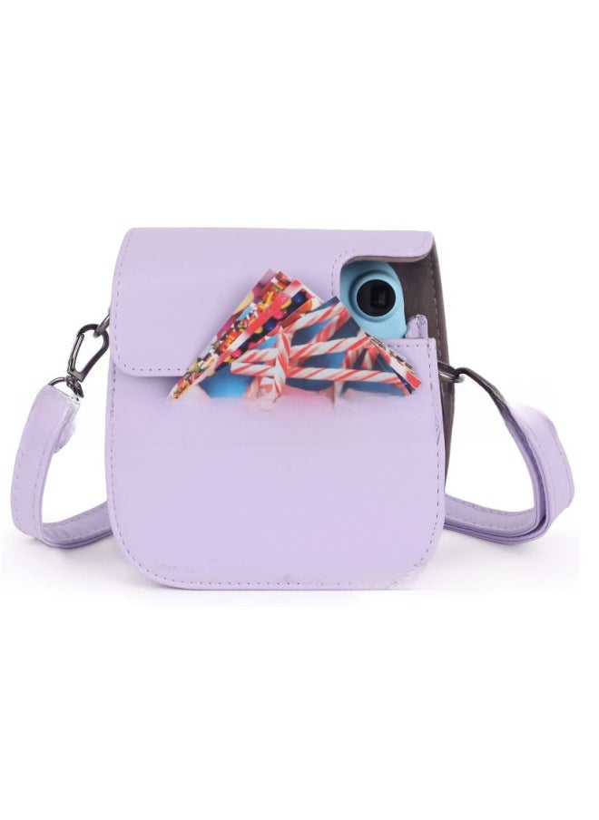 Generic For The Use Of The Camera Instax Mini1211/9/8 Storage Bag Camera Bag Shoulder Strap Protective Cover-Color:mint Green  - Image 3
