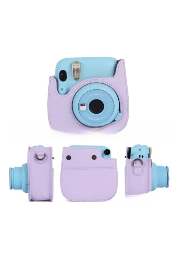 Generic For The Use Of The Camera Instax Mini1211/9/8 Storage Bag Camera Bag Shoulder Strap Protective Cover-Color:mint Green  - Image 4