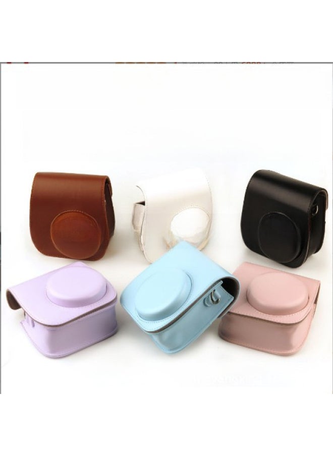Generic For The Use Of The Camera Instax Mini1211/9/8 Storage Bag Camera Bag Shoulder Strap Protective Cover-Color:mint Green  - Image 1