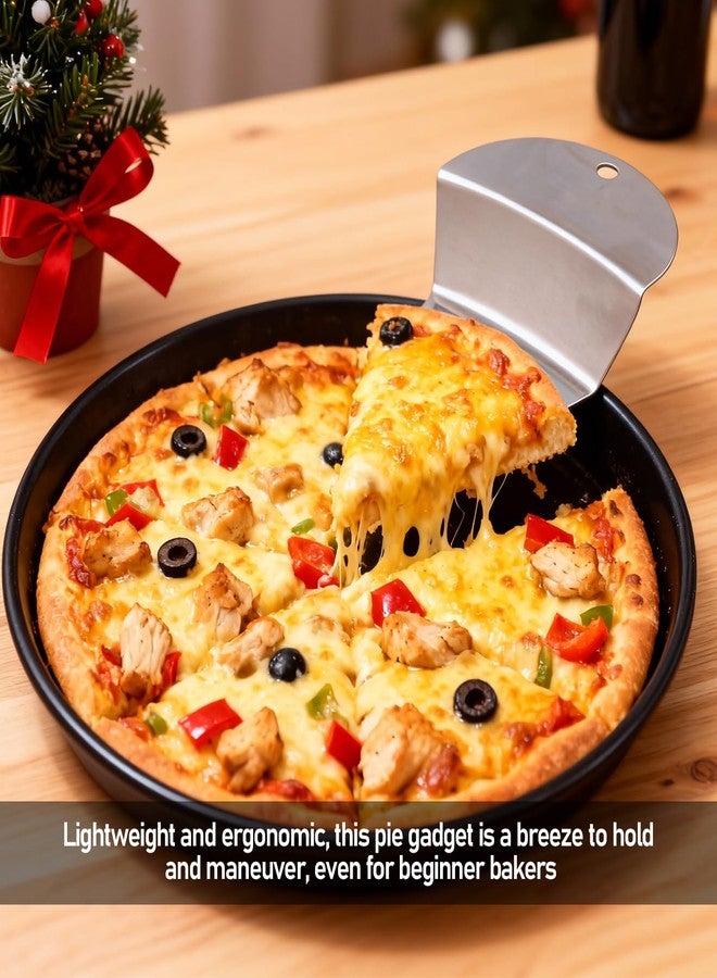 CATOSUM 2 Pack Stainless Steel First Slice Pie Server & Crust Cutter - Multi-Functional Baking Tool for Serving & Cutting Homemade Pies - Image 3