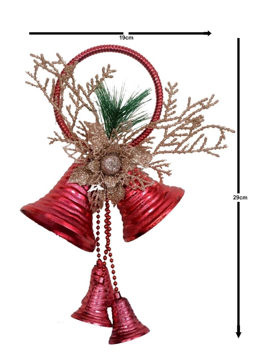 RASHRI ; One For All Rashri One for all 1 Pcs Christmas Decoration Hanging Bell for Christmas Tree Ornaments Xmas Tree hangings Ornaments for Christmas Tree Decoration Item Christmas Party Red 