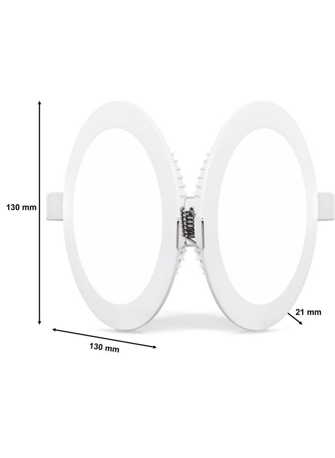 PHILIPS 10W Round AP Plus UltraGlow LED DL Recessed LED Panel Ceiling Light (Pack of 4,Warm White) - Image 3