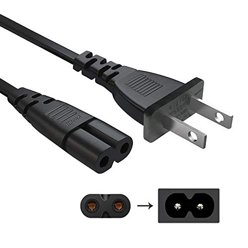 TONIWA Power Cord Replacement for HP Envy 4500 5530 4520 7645 50557640 6055 4510 5540 5010 4511 5660 5535 100 110 120 200, HP OfficeJet Pro 6500 8600 4620 6830 6600 2 Prong Printer AC Power Cable-UL - Image 2