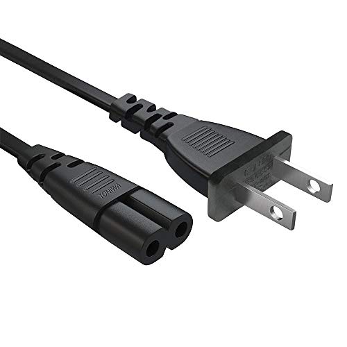 TONIWA Power Cord Replacement for HP Envy 4500 5530 4520 7645 50557640 6055 4510 5540 5010 4511 5660 5535 100 110 120 200, HP OfficeJet Pro 6500 8600 4620 6830 6600 2 Prong Printer AC Power Cable-UL - Image 1