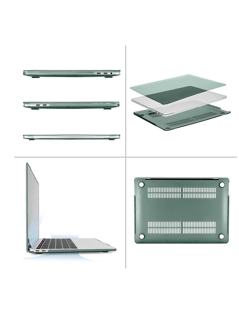 Generic Case for MacBook Air 13.6 Inch 2025 Release M4 Chip A3240/2024 Release M3 Chip A3113 /2022 Release A2681 M2 Chip, Frosted Matte Hard Shell Cover with Trackpad Film for MacBook Air 13.6 inch ,Frosted Midnight Green  - Image 4