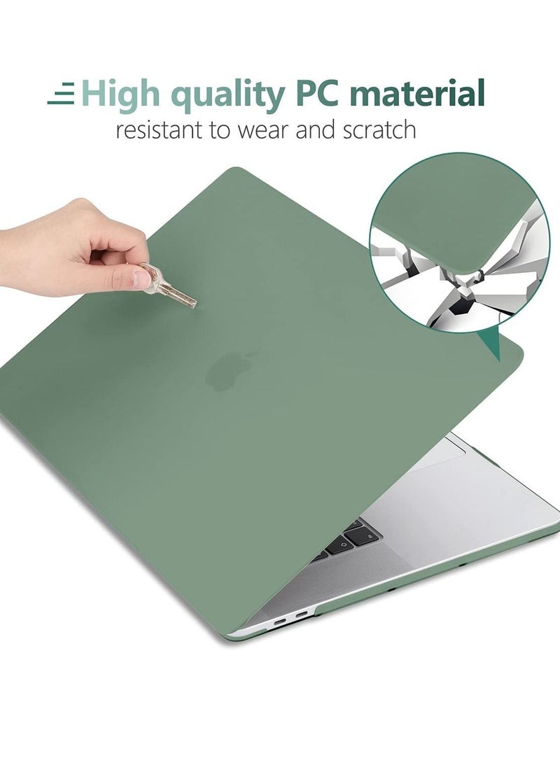 Generic Case for MacBook Air 13.6 Inch 2025 Release M4 Chip A3240/2024 Release M3 Chip A3113 /2022 Release A2681 M2 Chip, Frosted Matte Hard Shell Cover with Trackpad Film for MacBook Air 13.6 inch ,Frosted Midnight Green  - Image 3