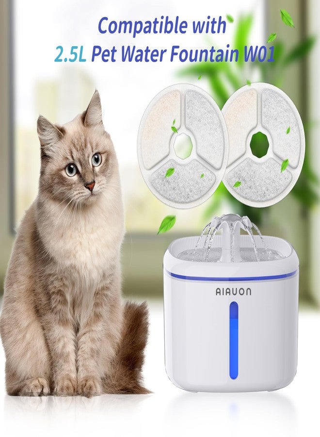 AIAUON 8 Pack Cat Fountain Filters,Pet Water Fountain Replacement Filters for 84oz/2.5L Cat Water Fountain - Image 2