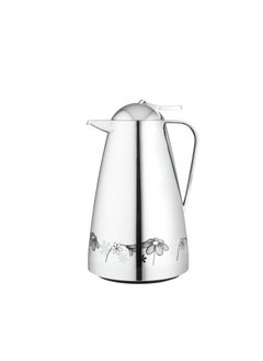 emsa EMSA German chrome thermos with a luxurious design and black rose drawings, 650 ml capacity  - Image 2
