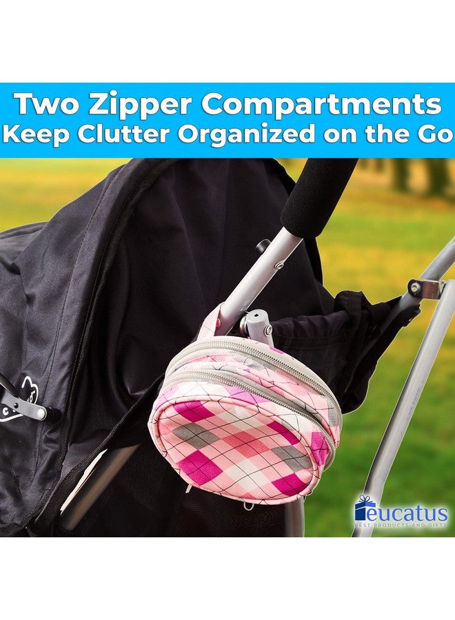 Eucatus حقيبة سفر زرقاء مربعة بنمط جيبَيْن مع حزام. قابلة للتوسيع، معزولة، بطانة مقاومة للماء للتحكم في الروائح. تحتوي على أقسام رطبة/جافة لحمل وسادات الرضاعة، الحفاضات، السدادات القطنية، الفوط الصحية، وأغراض النظافة الشخصية. - Image 2