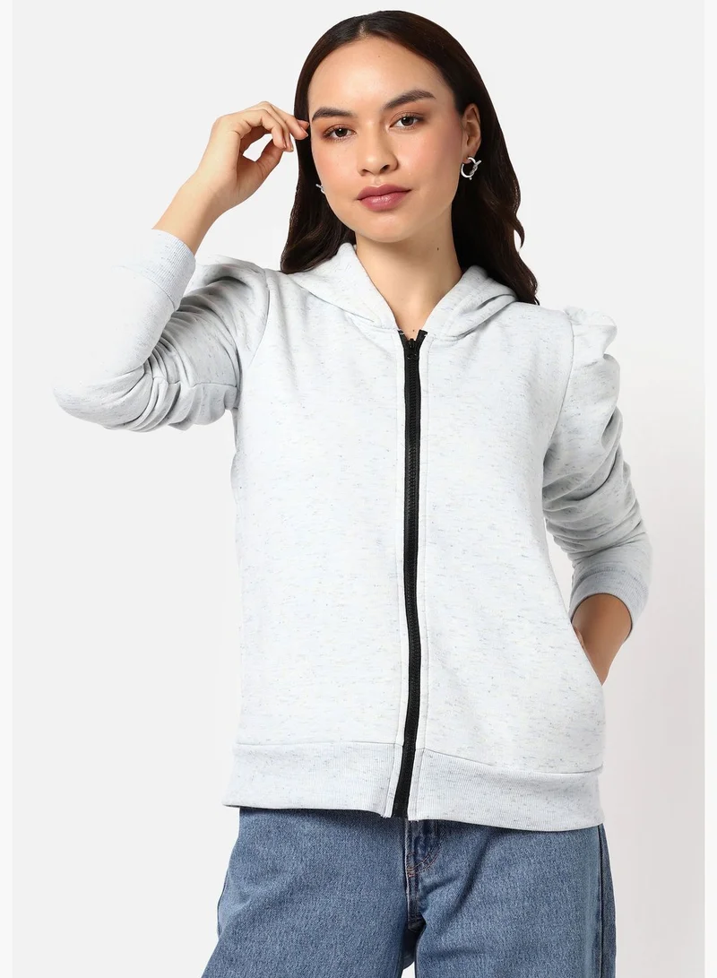 كامبوس سوترا سويت شيرت بسحاب من القطن بأكمام طويلة بقصة عادية مع هودي للنساء للارتداء في كاجوال|سويت شيرت أنيق مع عالي الأداء وقصة مريحى للارتداء اليومي