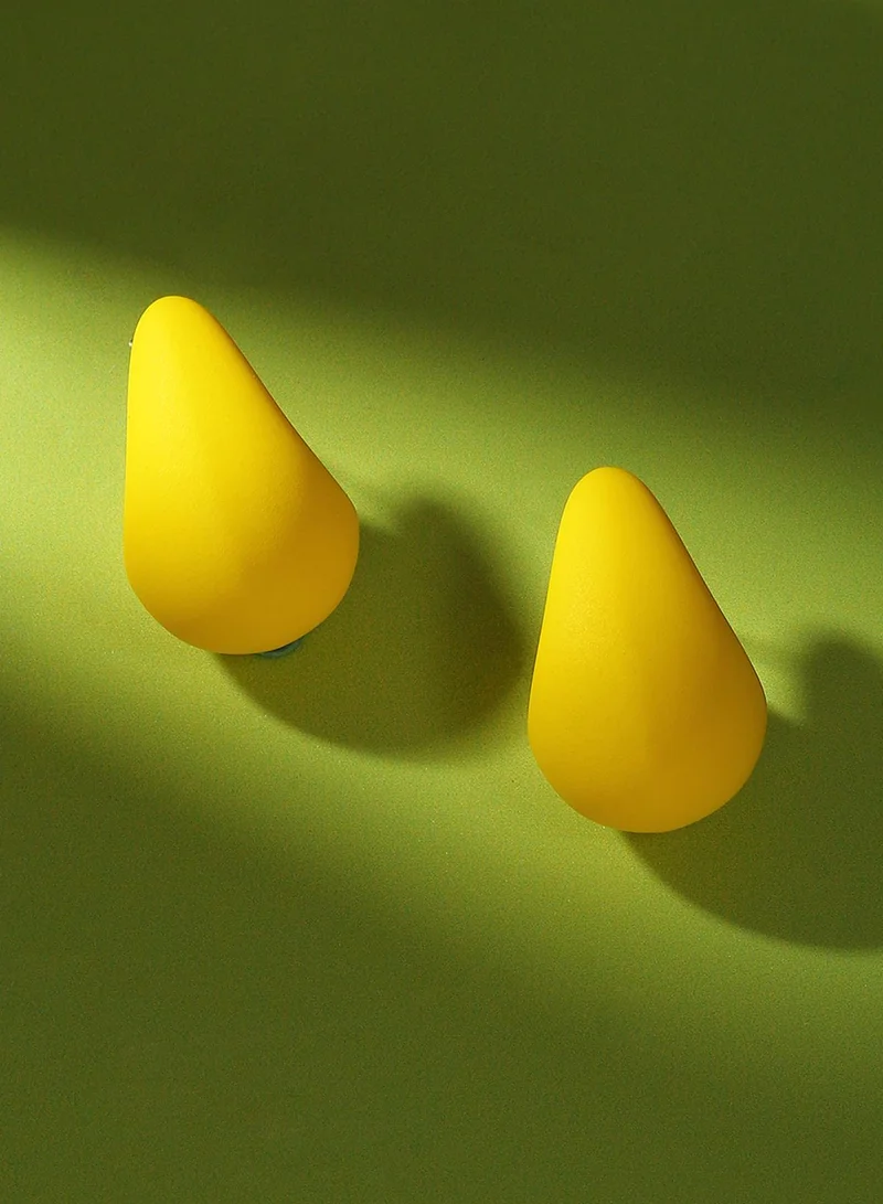 SOHI Medium Teardrop Shaped Artificial Stud Earring Jewellery
