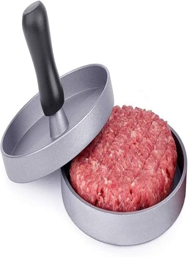 CFMOUR Burger Press, Aluminum Burger Maker Non-Stick Hamburger Press for Kitchen BBQ Making Quarter Pounder Patty