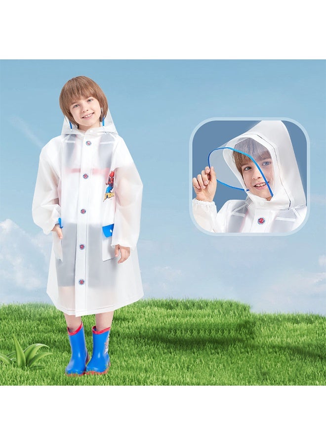 SPIDERMAN Kids Raincoats For Girls Boys Waterproof Rain Jacket Cartoon Children Toddler Rain Wear Children Rain Poncho L 115-125cm - Image 4