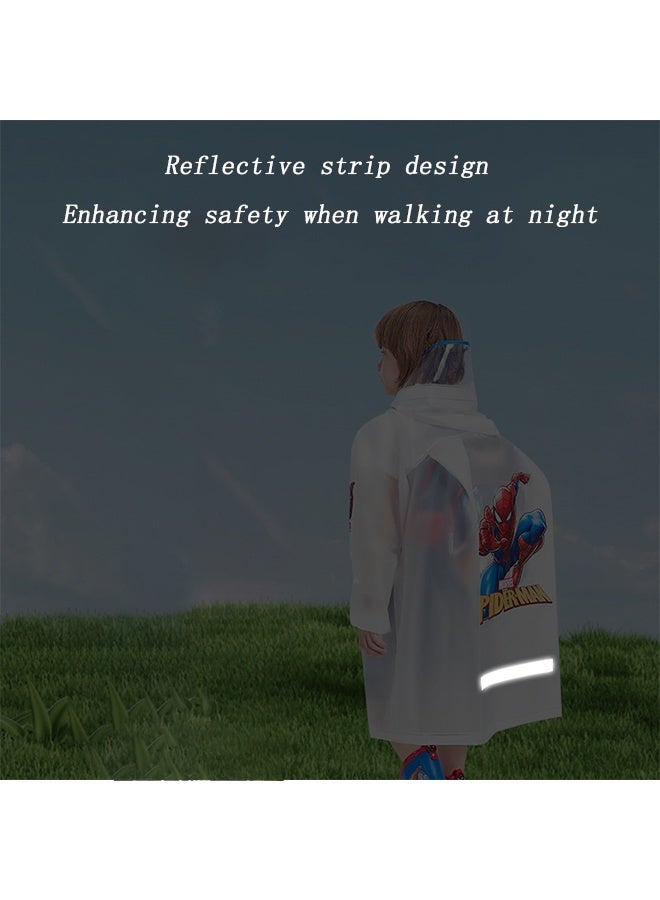 SPIDERMAN Kids Raincoats For Girls Boys Waterproof Rain Jacket Cartoon Children Toddler Rain Wear Children Rain Poncho L 115-125cm - Image 3