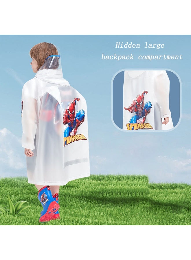 SPIDERMAN Kids Raincoats For Girls Boys Waterproof Rain Jacket Cartoon Children Toddler Rain Wear Children Rain Poncho L 115-125cm - Image 5