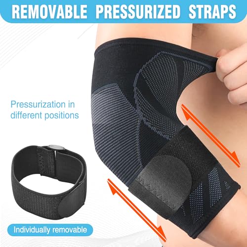 CYCLXY Arm Guards & Elbow Compression Sleeve (1 Pair)，Tennis Elbow Braces for Tendonitis and Tennis,Arm Supports Sleeves golfer relief for women & men sleeve for weightlifting - Image 2