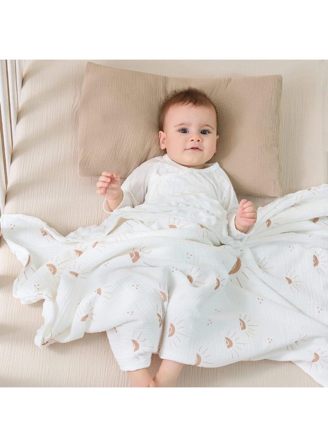 JELLYMONI 2 Pack Muslin Toddler Pillowcase for 13x18 Pillow, 100% Cotton Baby Pillow Case Cover for Bed, Toddler Cot and Travel, Soft & Breathable Baby Kids Envelope Pillowcase, No Pillow - Image 4