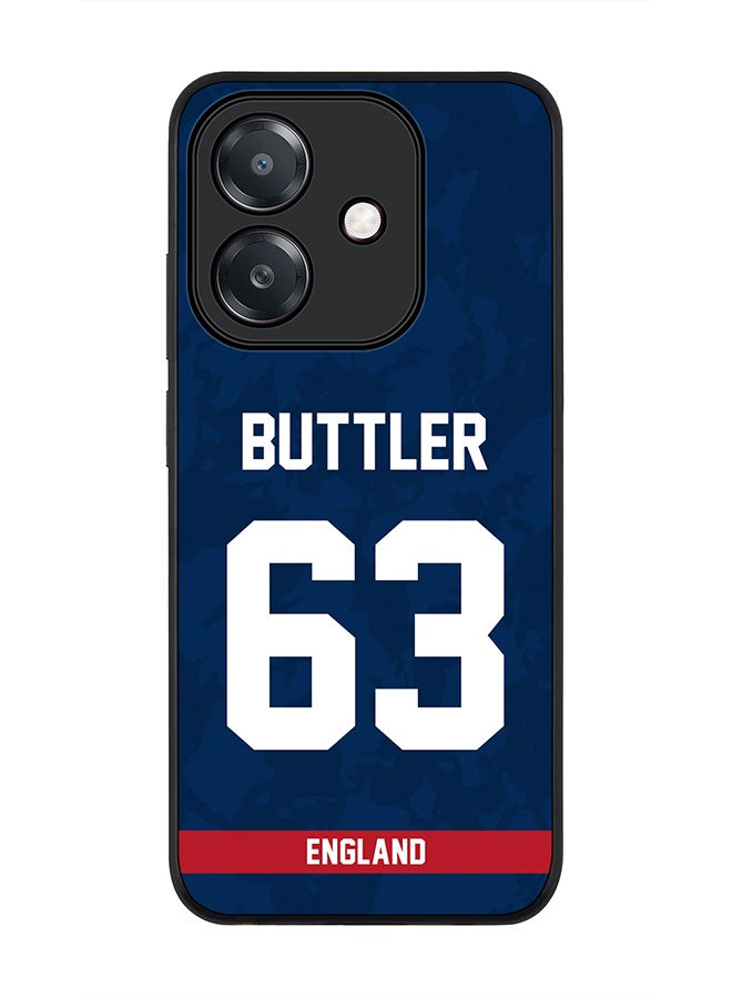 Stylizedd For Oppo A5i Case,Slim fit Camera Protection, Shockproof Thin Phone cover  - England Jos Buttler, Jersey No 63