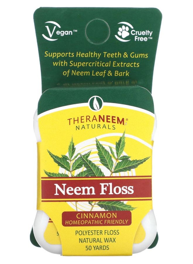 ORGANIX SOUTH Neem Floss Cinnamon 50 Yards 