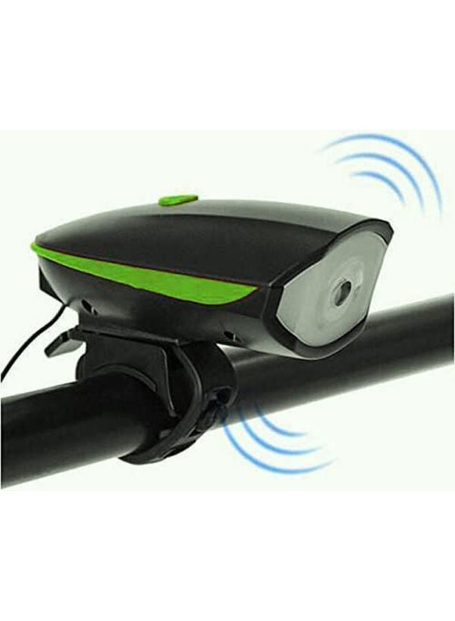 بوق كهربائي للدراجة مع مصباح أمامي - Image 1