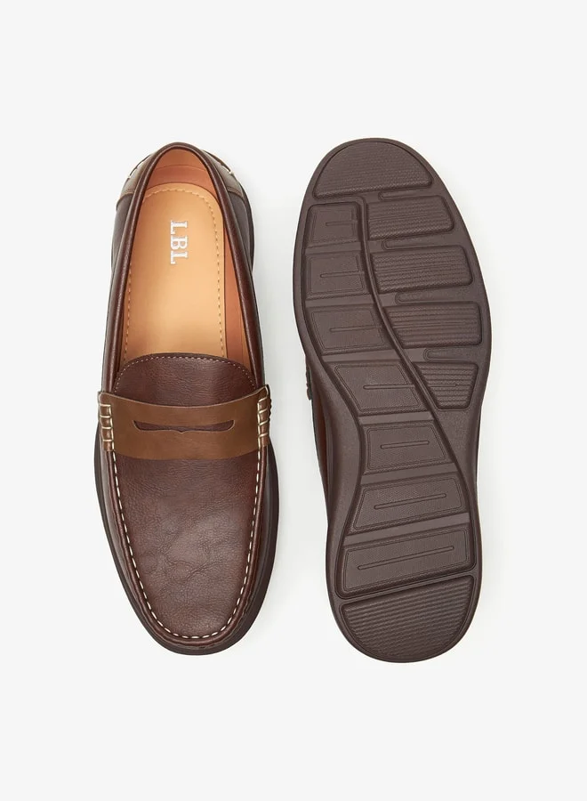 LBL by Shoexpress Men's Textured Slip-On Moccasins