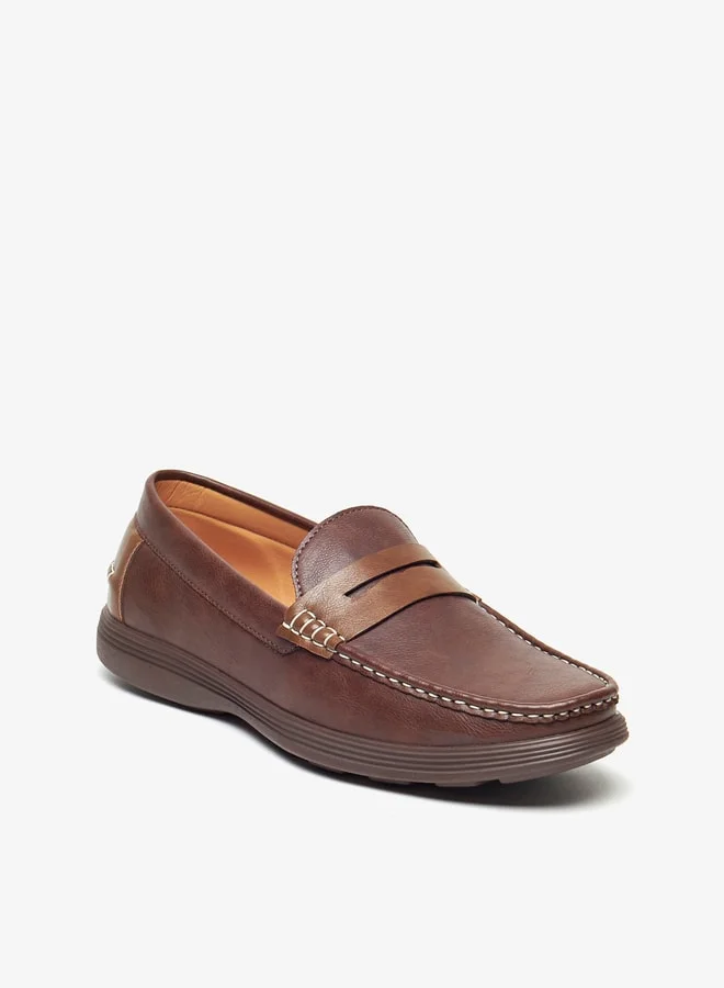 LBL by Shoexpress Men's Textured Slip-On Moccasins