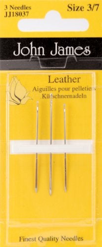 Colonial Needle Notions - In Network Leather Hand Needles-Assorted 3/Pkg - Image 2